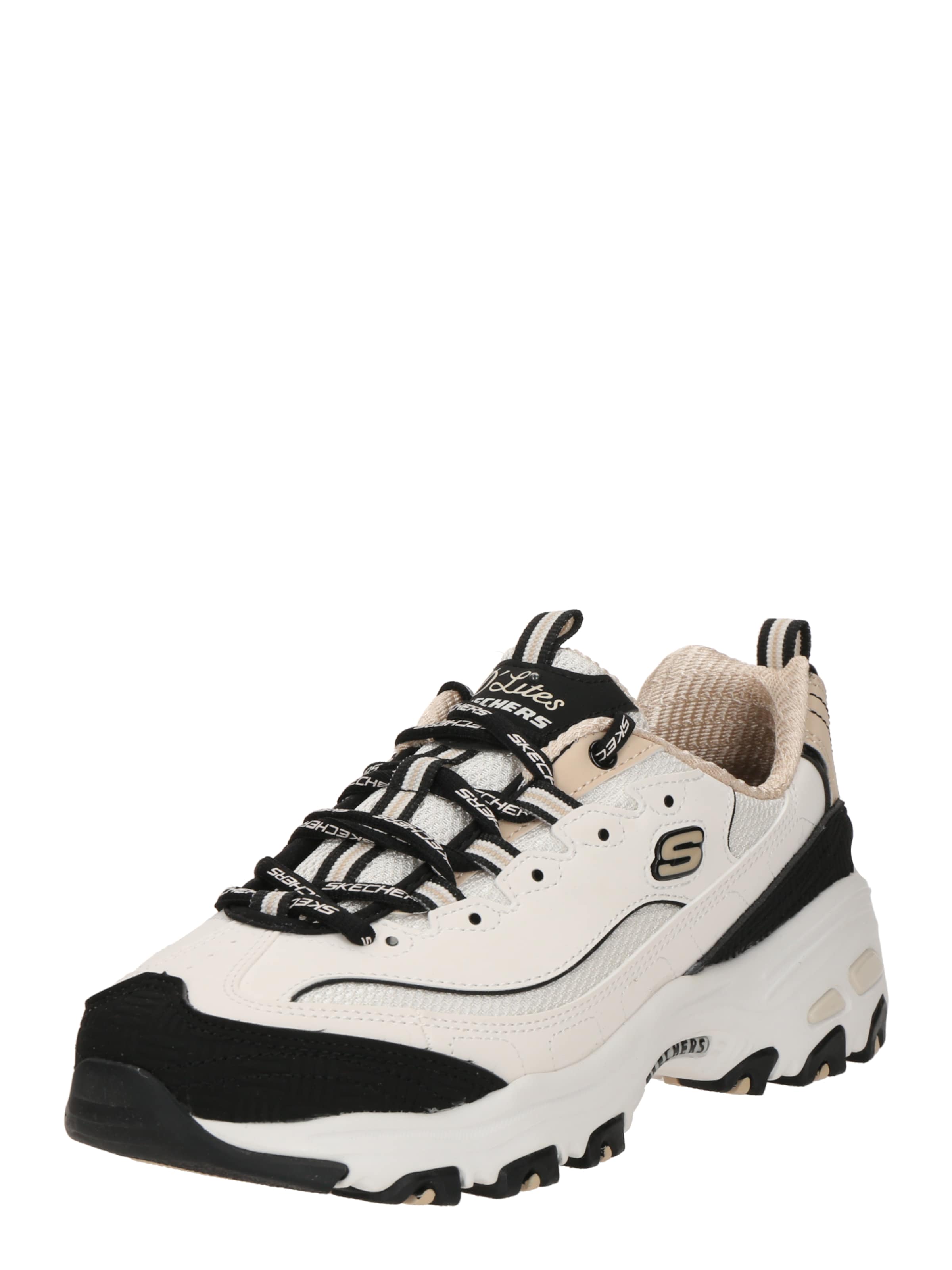 SKECHERS Låg sneaker 'D Lites-Retro Rewind' i beige: framsida
