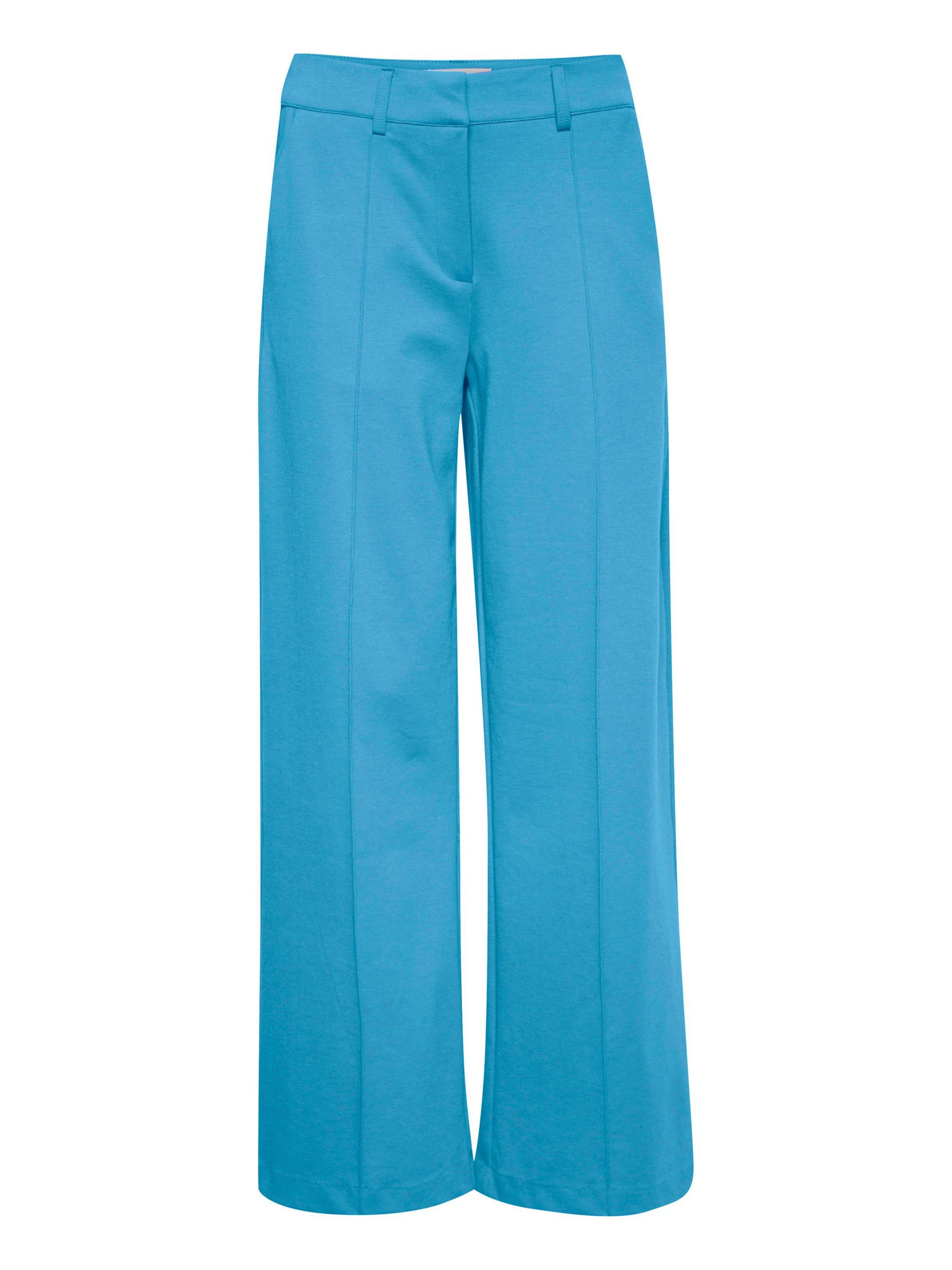 ICHI Pleated Pants 'Kate' in Blue: front