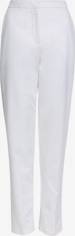 Marks & Spencer Loose fit Pleated Pants in White: front