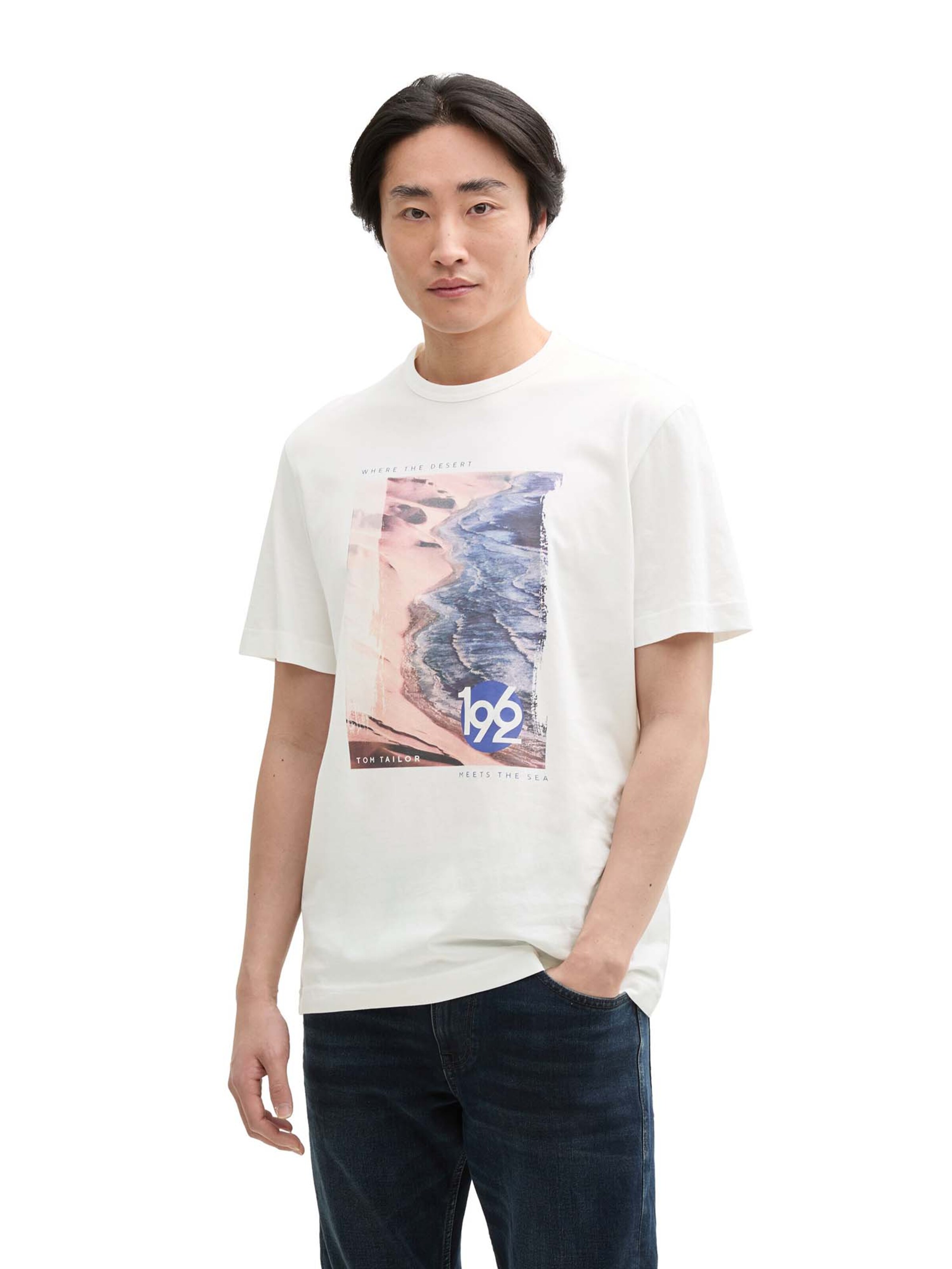 TOM TAILOR Koszulka w kolorze biały: przód