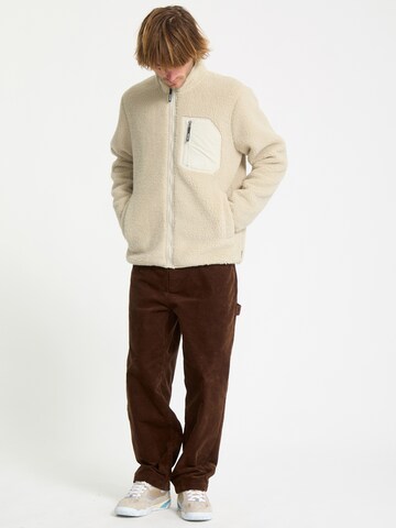 Volcom Fleece jacket 'Muzzer Fuzzar' in Beige