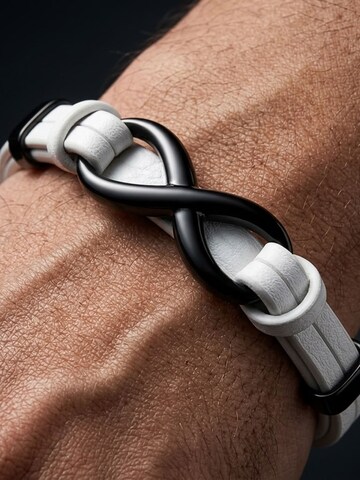 UNIQAL Armband 'INFINITY' in Wit