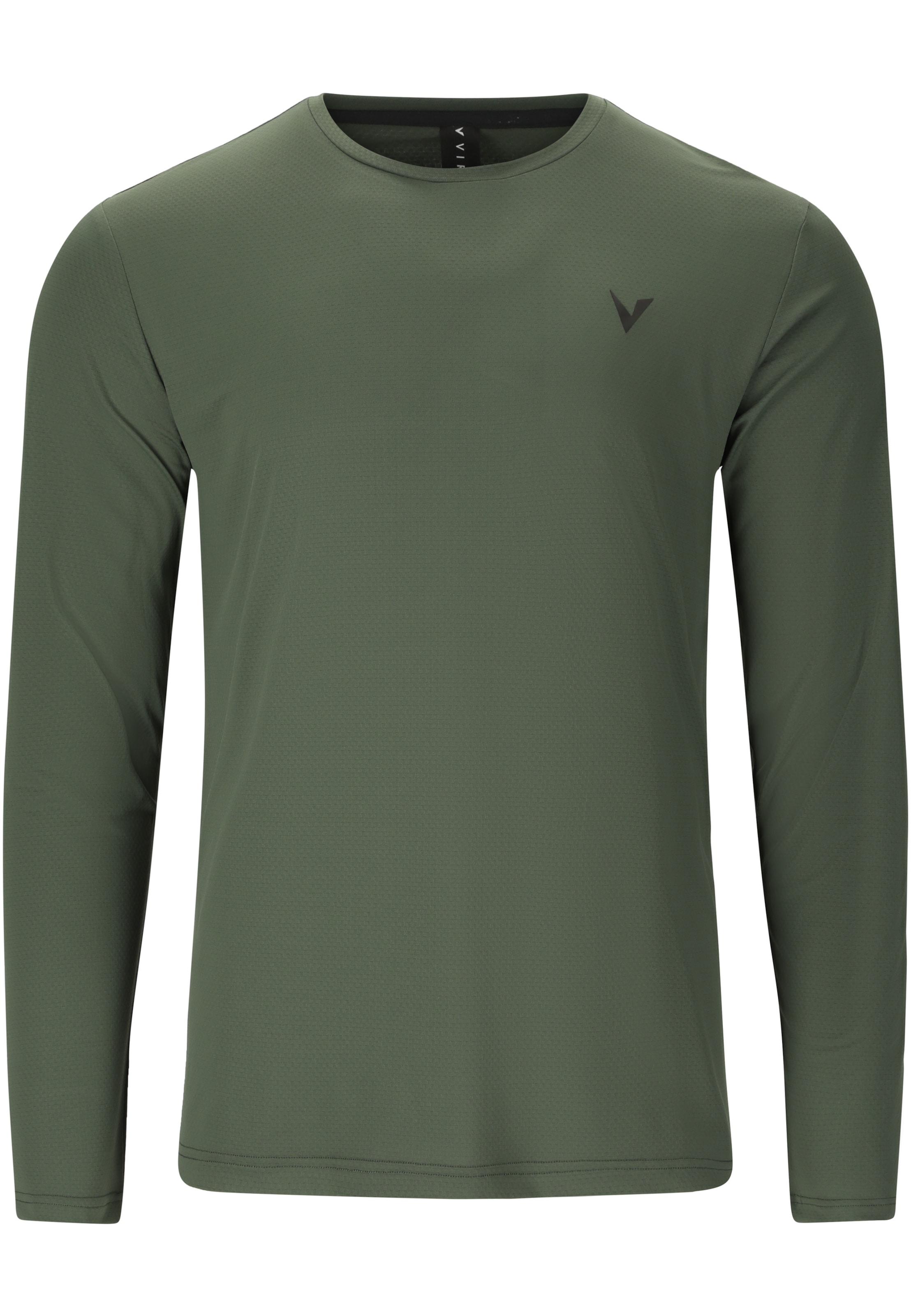 Virtus Langarmshirt 'Roger V3' in Grün: Vorderseite