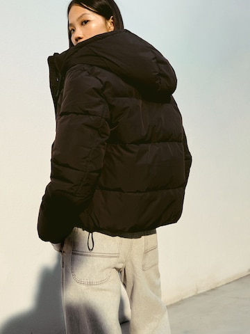 Bershka Between-season jacket in Black