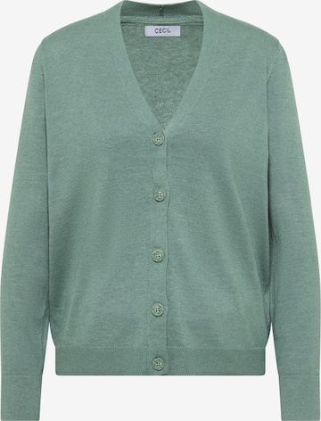 CECIL Knit Cardigan in Green: front