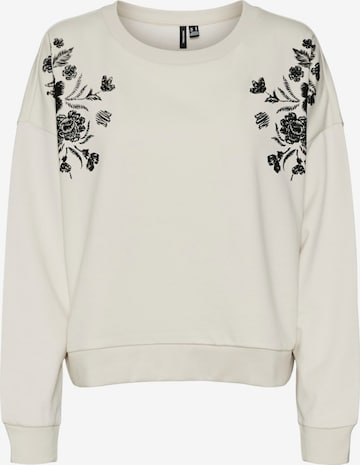 VERO MODA Sweatshirt 'VMHELEN TRINA' in Beige: Vorderseite