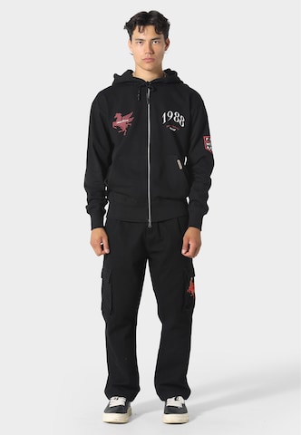Pas De Monaco Sweat jacket 'Circuit 88' in Black