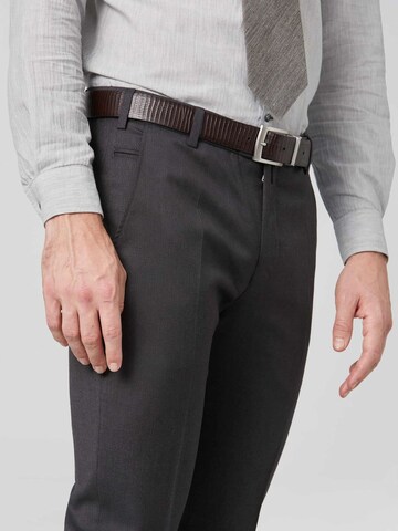 MEYER Slim fit Pleated Pants 'Bonn' in Grey