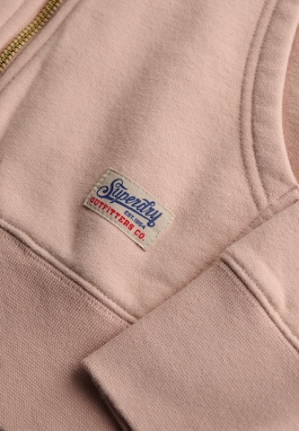 Superdry & Co Sweatjacka 'Luxe Casual' i rosa