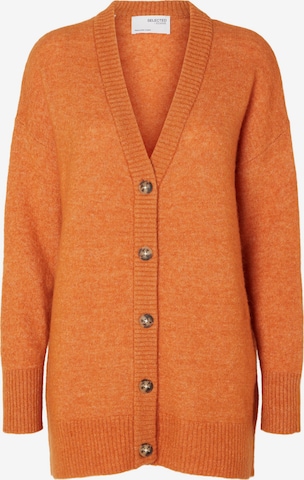 SELECTED FEMME Strickjacke 'Maline' in Orange: predná strana