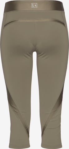 LASCANA ACTIVE Skinny Sportnadrágok - zöld