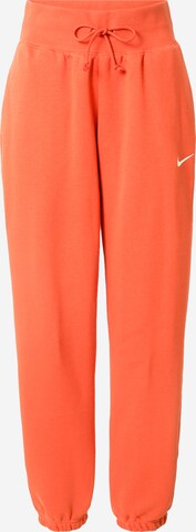 Nike Sportswear Trousers 'Phoenix Fleece' in Orange: front