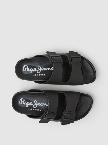 Pepe Jeans Pantolette 'ROYAL DOUBLE ' in Schwarz