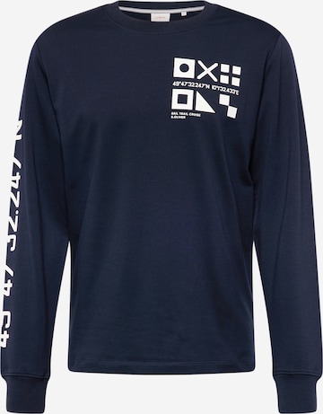 Sweat-shirt s.Oliver en bleu : devant