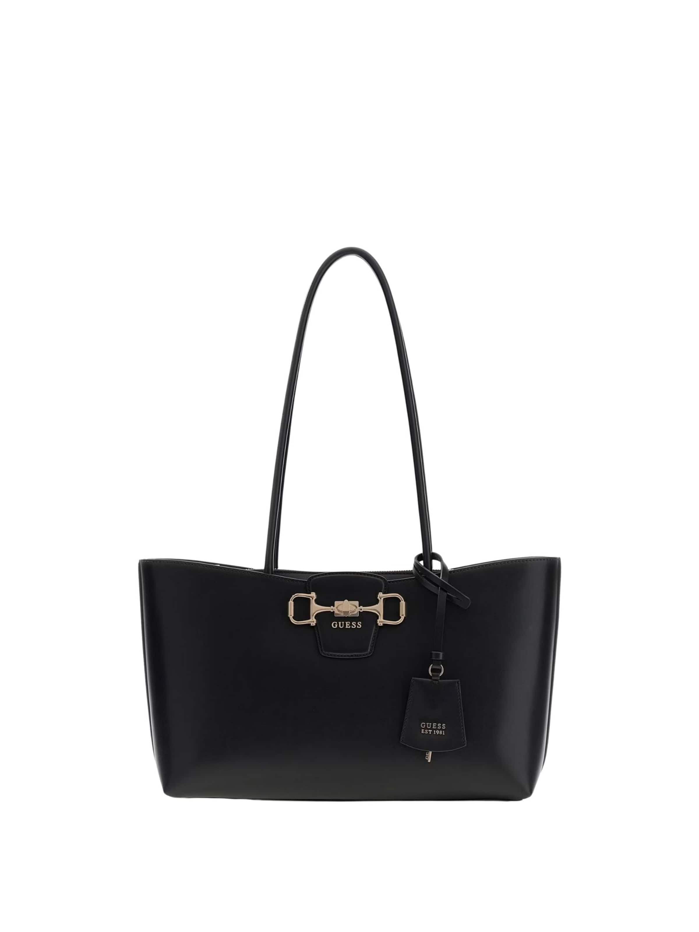GUESS - Bolso de mano 'GUESS BORSA SHOPPER JANIE' en negro: frente
