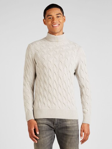 Pull-over Oscar Jacobson en beige : devant