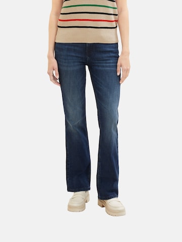 TOM TAILOR Bootcut Jeans 'Kate' in Blauw: voorkant