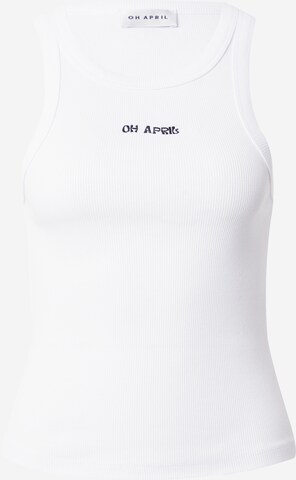 OH APRIL Top 'Asa' in White: front