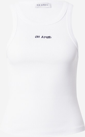 OH APRIL Top 'Asa' in de kleur Navy / Wit, Productweergave