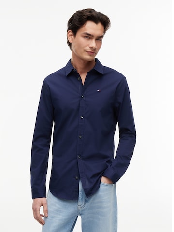 Tommy Jeans Slim fit Ing - kék: elől