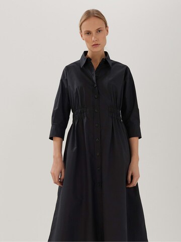 Someday Sukienka koszulowa 'Quosa' w kolorze czarny: przód