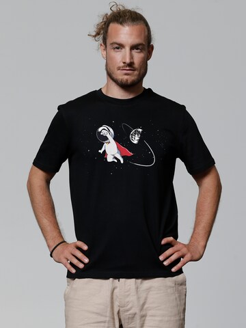 T-Shirt 'Superastronaut' Watapparel en noir : devant