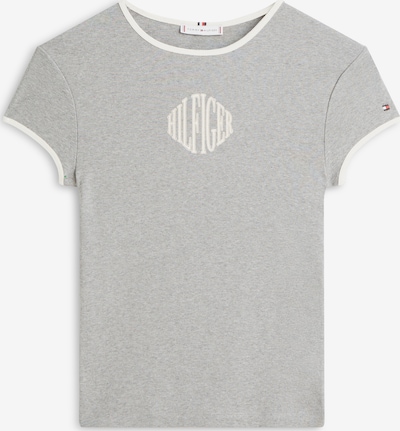 Marškinėliai 'RINGER' iš TOMMY HILFIGER, spalva – smėlio spalva / pilka / balta, Prekių apžvalga