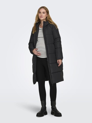 Only Maternity Wintermantel 'ABBIE' in Zwart
