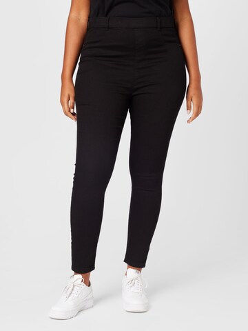 Dorothy Perkins Curve Skinny Παντελόνι σε μαύρο: μπροστά