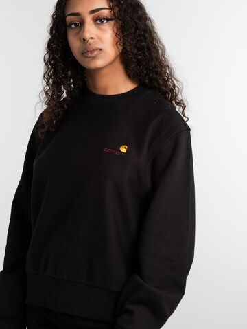 Carhartt WIP Sweatshirt 'American Script' i sort