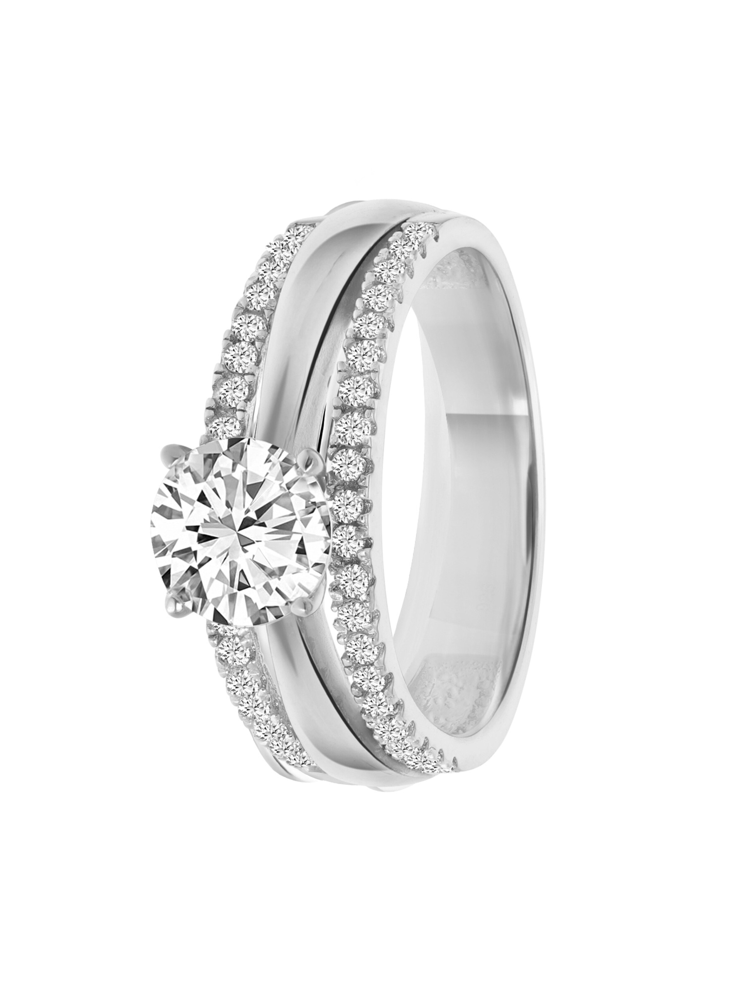 Lucardi Ring in Silver: front