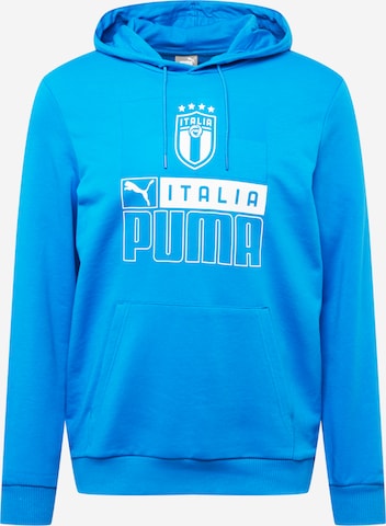 PUMA Sportsweatshirt 'FIGC' in Blau: predná strana