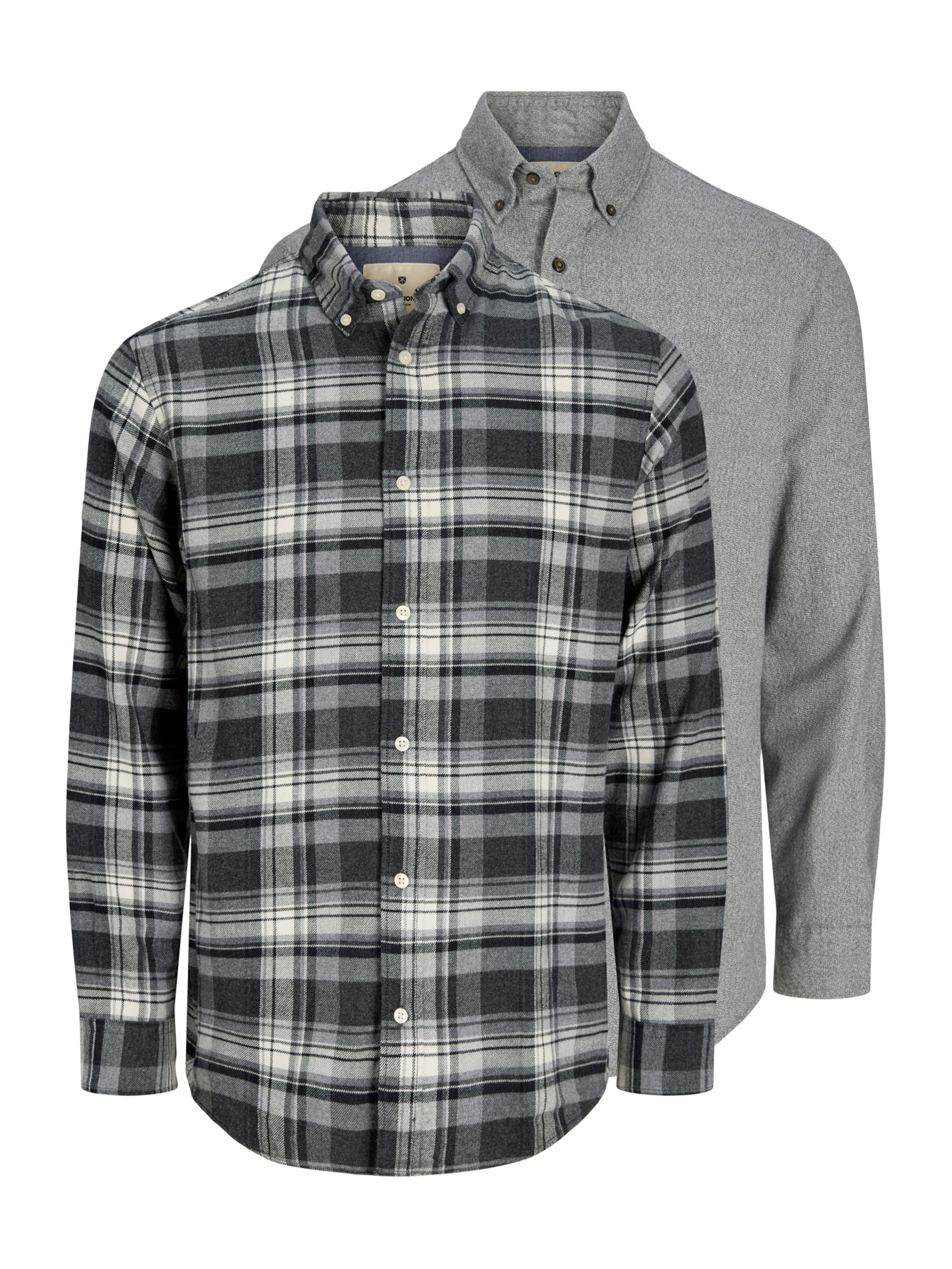 pilka Jack & Jones Premium Standartinis modelis Marškiniai 'JPRBLUBARKLEY ': priekis