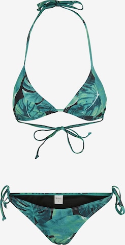 Urban Classics Triangle Bikini in Green: front