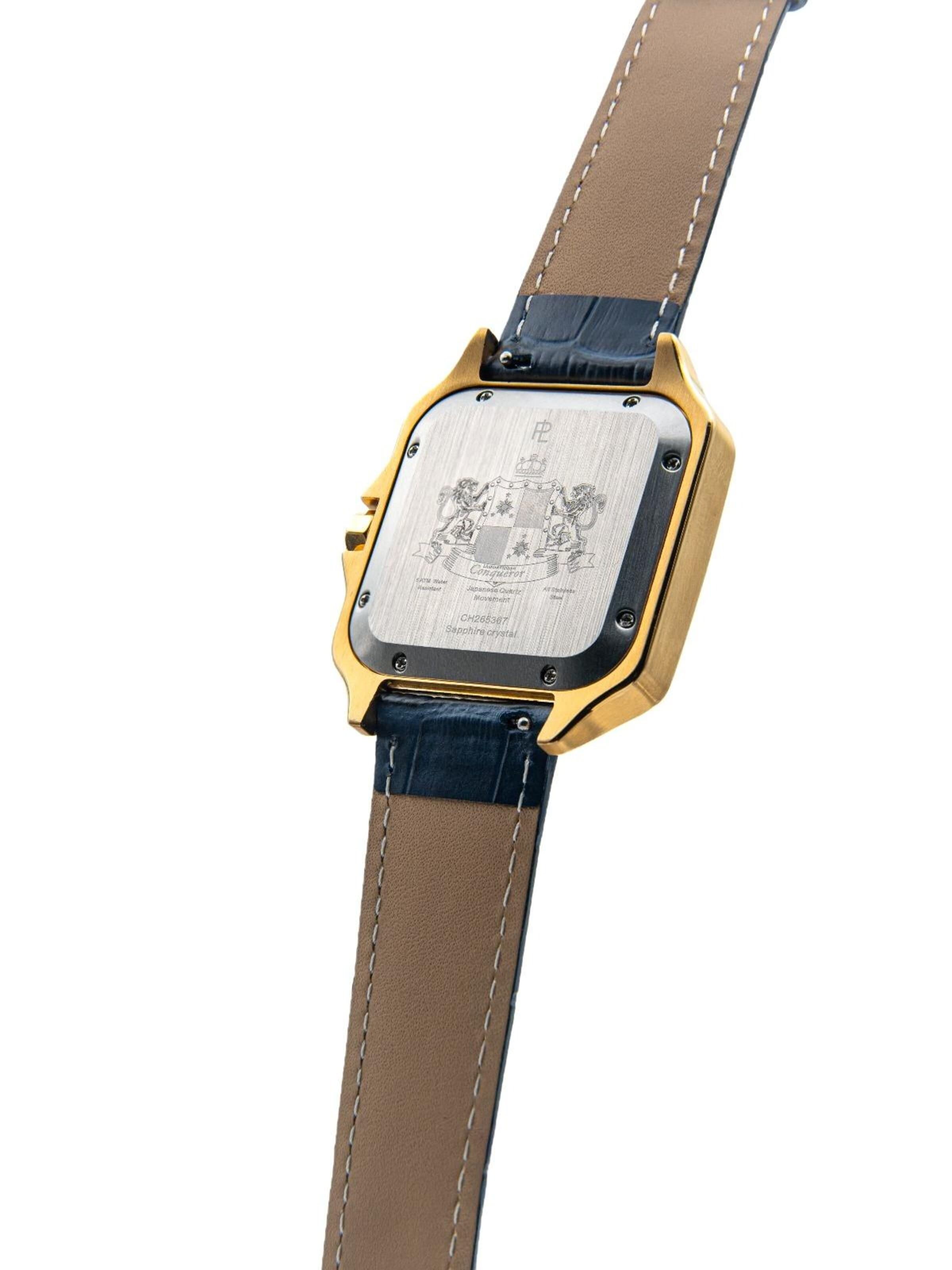 Laurent Philippe - Reloj analógico 'Conqueror The Golden Eye – Blue Deviant' en azul
