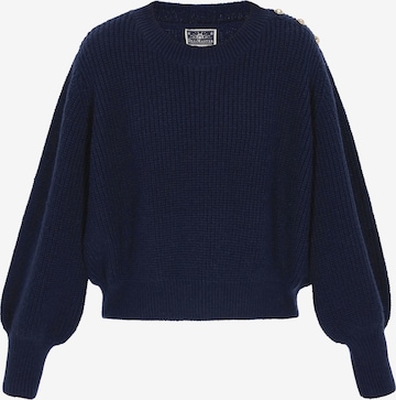 DreiMaster Maritim Πουλόβερ σε μπλε: μπροστά