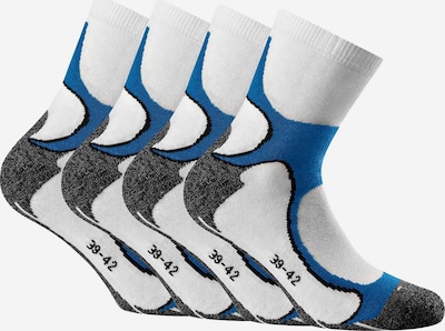 Rohner Basic Sportssokker i blå / grå / hvid, Produktvisning