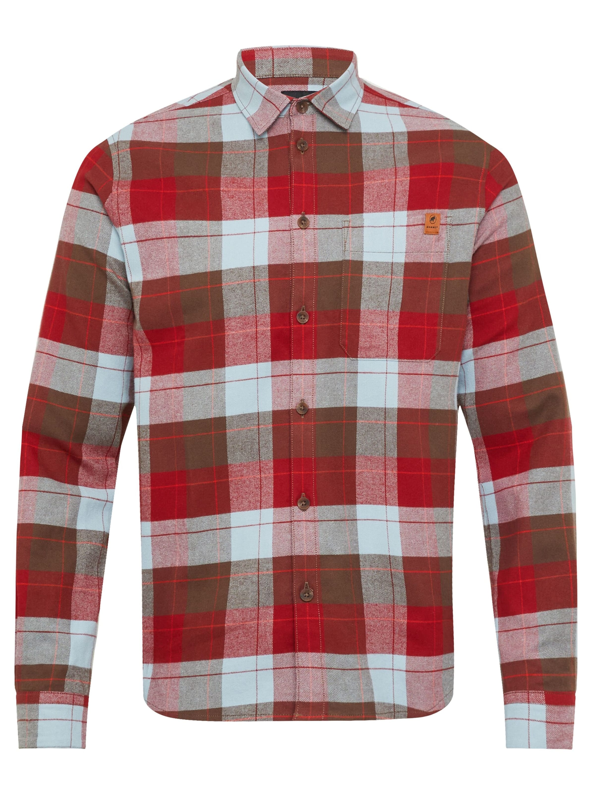 MAMMUT Athletic Button Up Shirt in Mixed colors: front