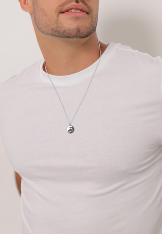KUZZOI Necklace 'Yin und Yang' in Silver: front