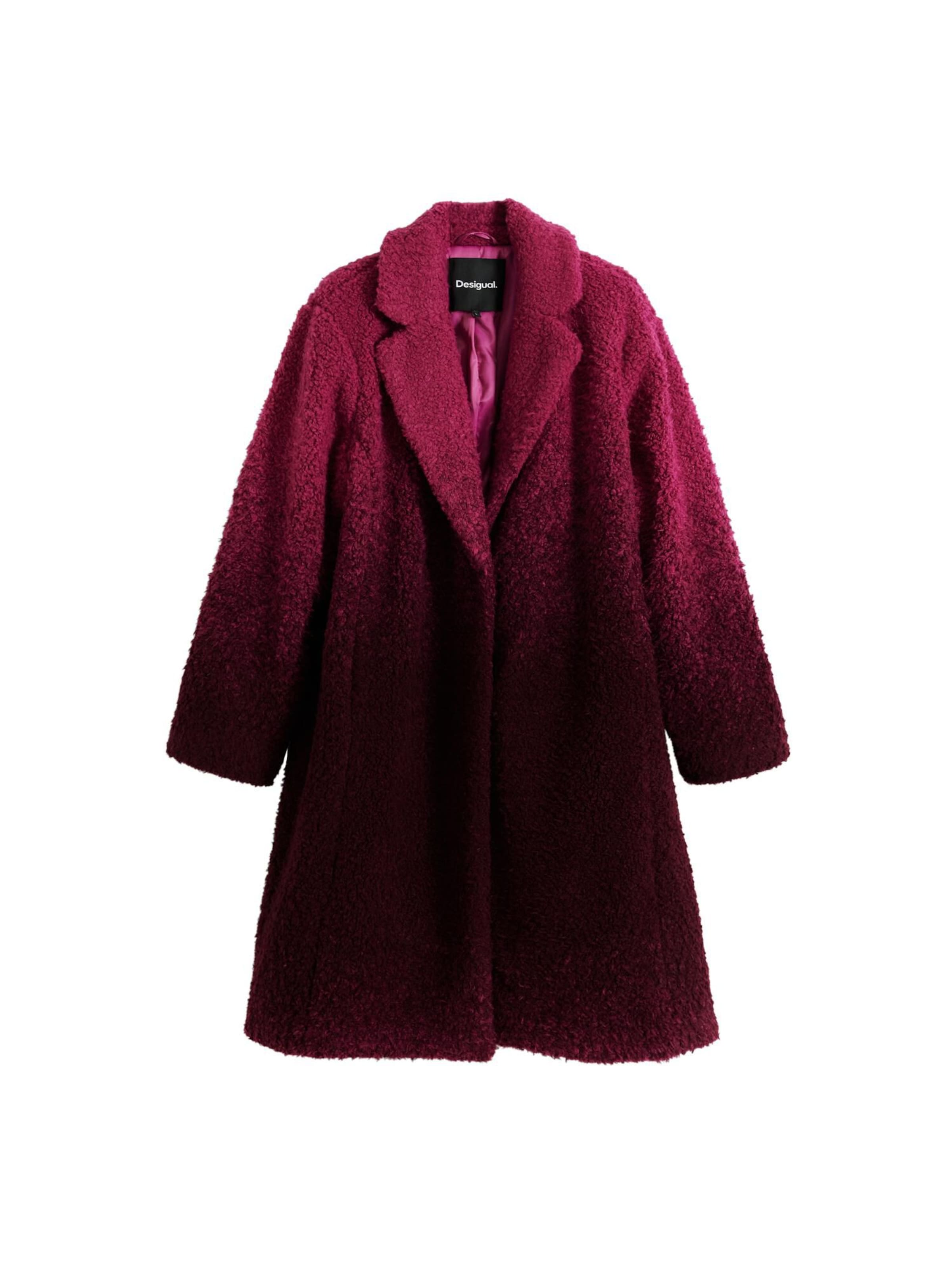 sarkans Desigual Ziemas mētelis: no priekšpuses