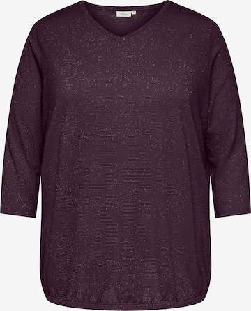 Camicia da donna 'CARLINA' di ONLY Carmakoma in lilla: frontale