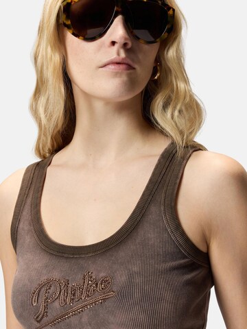 PINKO Top 'Cosmopolitan' in Brown