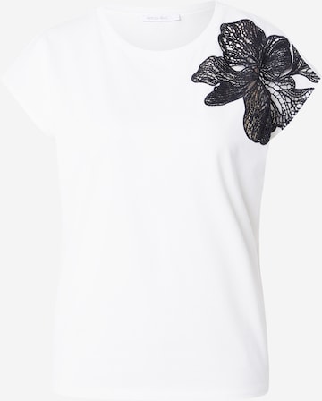 balta PATRIZIA PEPE Marškinėliai 'MAGLIA': priekis