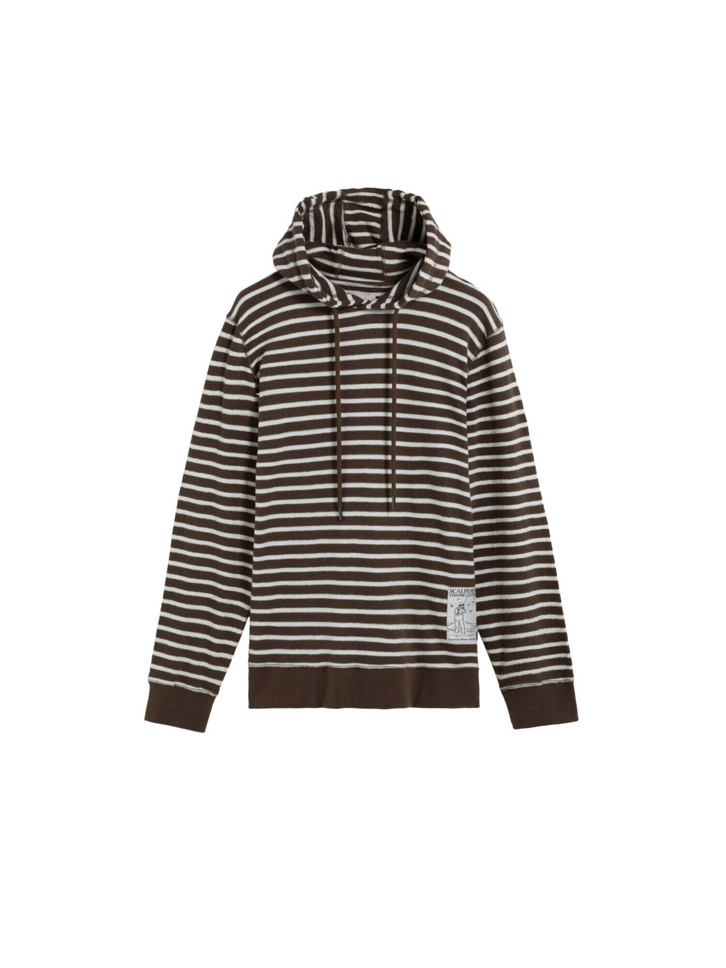 Scalpers Μπλούζα φούτερ σε καφέ: μπροστά