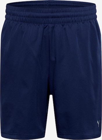 PUMA Regular Sportbroek in Blauw: voorkant