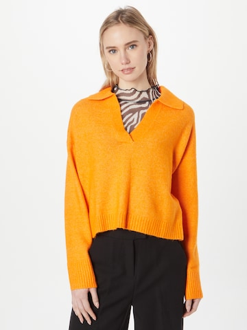 Monki Sweater in Orange: front