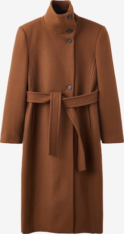Palton de primăvară-toamnă 'Sirenita' de la MANGO pe maro: față