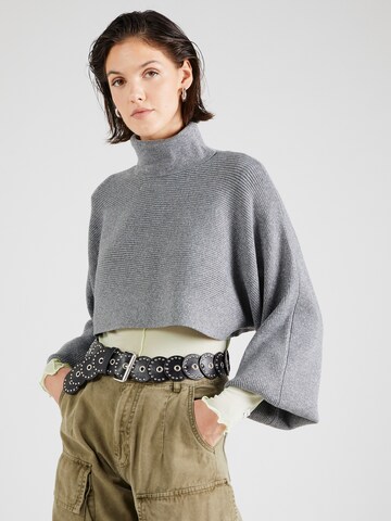 Pull-over 'PCRUE' PIECES en gris : devant