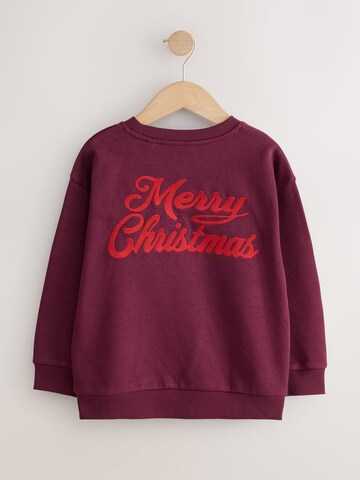 Next Sweatshirt 'Christmas' in Rot