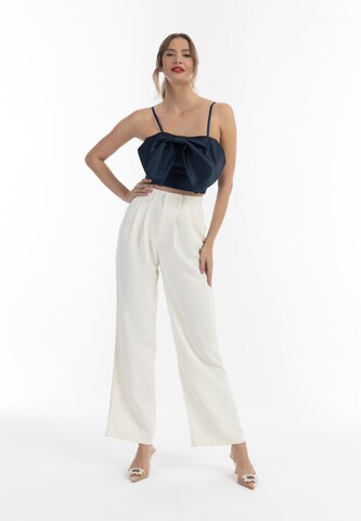 Top di faina in blu